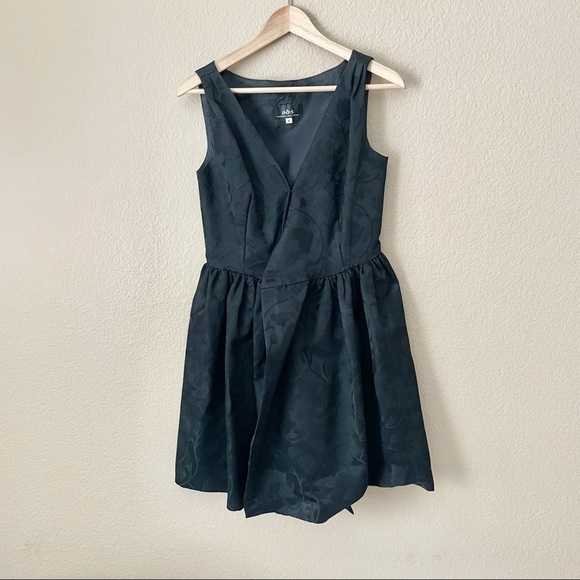 ABS Evening by Allen Schwartz jacquard fit and flare wrap Dress Cocktail - Picture 1 of 4